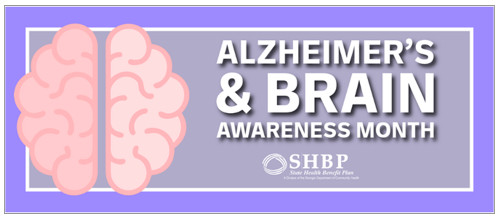 Alzheimer's & Brain Awareness Month banner